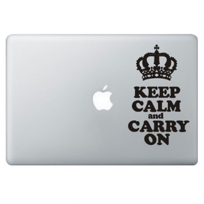 Keep Calm Macbook Sticker